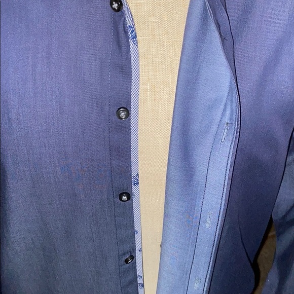 Men’s Bruun & Stengade Blue Dress Shirt Size 15.5 - Picture 3 of 4